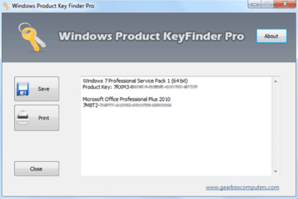key finder windows 10 pro