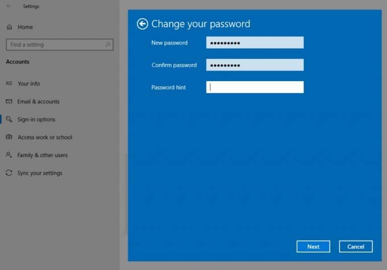 windows 10 remove password from lock screen